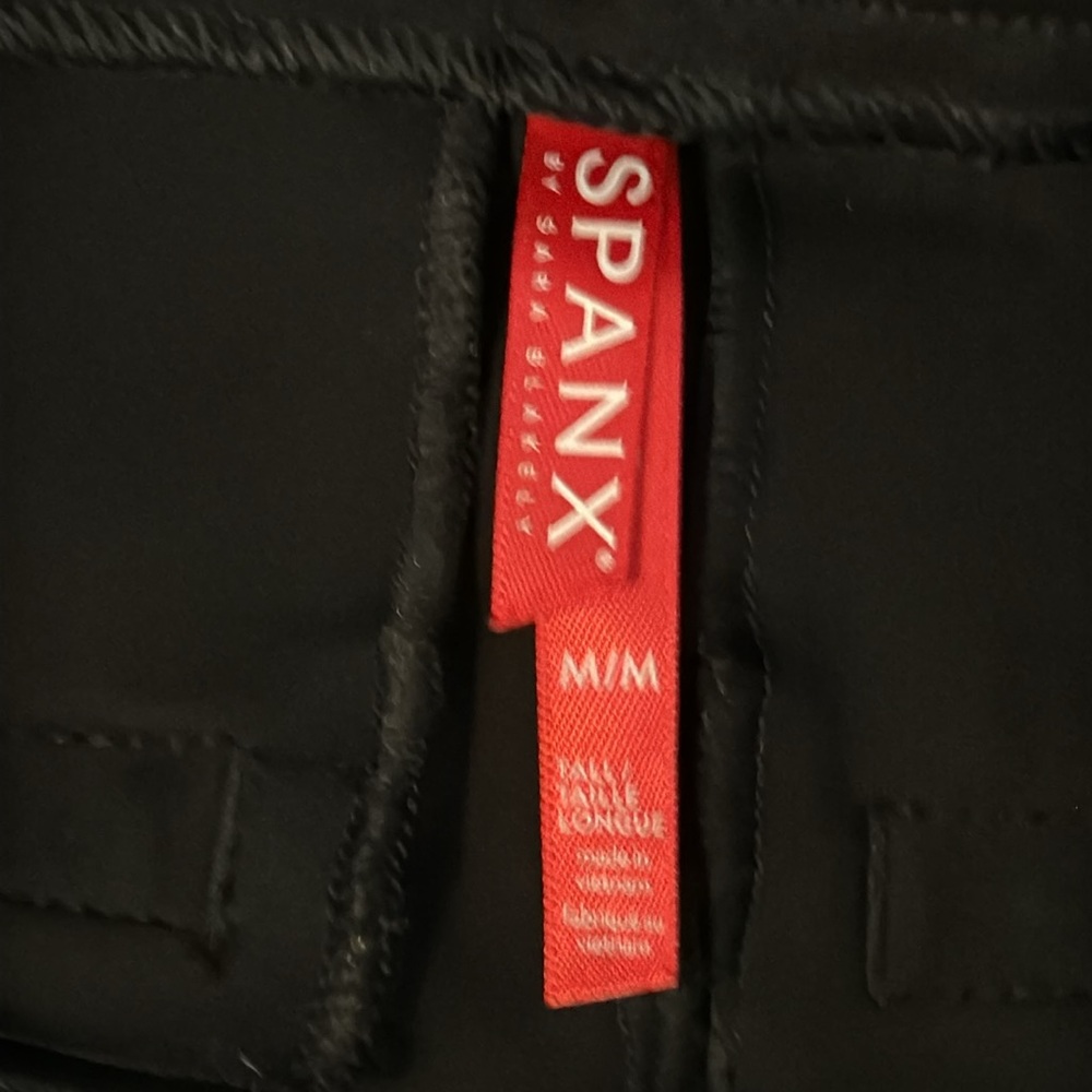Spanx M black ponte slim straight pull on pants 👖 - Picture 4 of 8